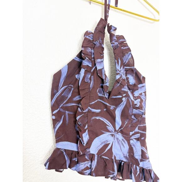 Peppermayo Mariella Linen Top Matching Maxi Skirt Size 2 Cord Set Resort Wear - Picture 7 of 13